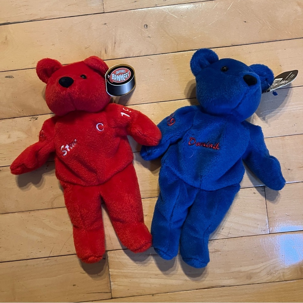 DOMINIK HASEK 39 Steve Yzerman 19 Salvino's Bammers NHL Beanie Bear Toy 1999 NWT